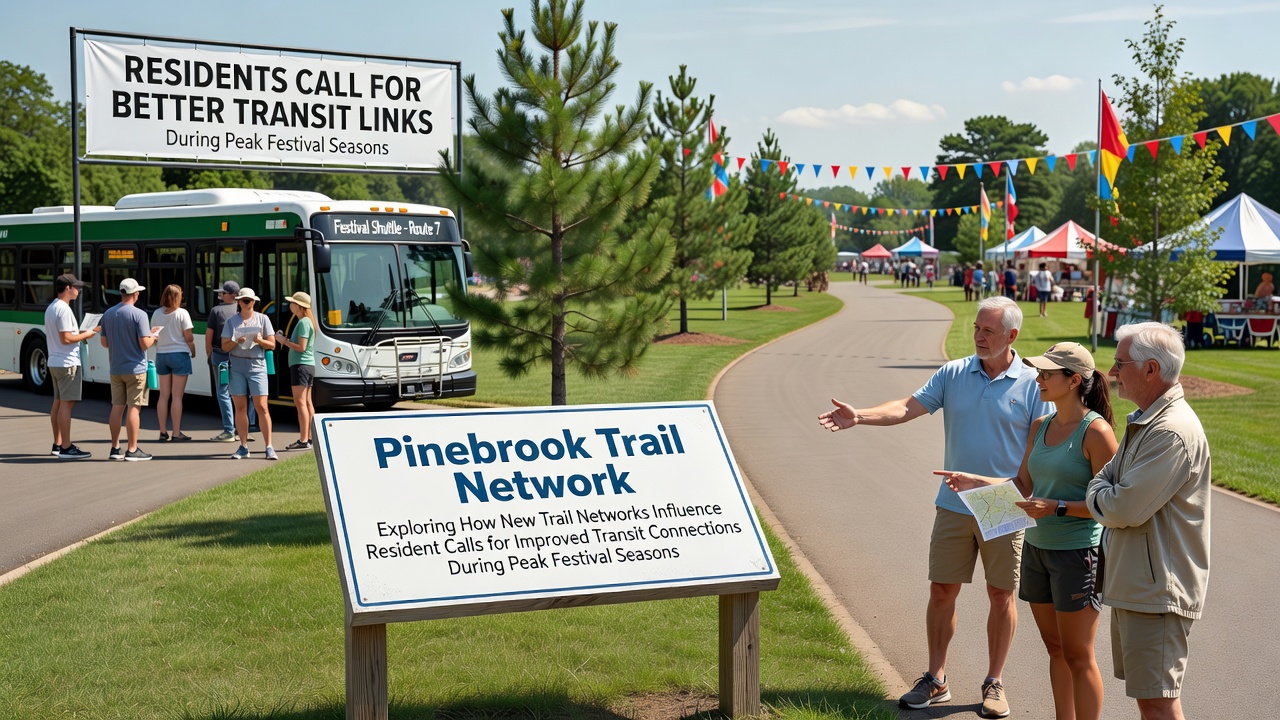 Pinebrook Trail Expansions Drive Calls for Better Transit Links During October Festival Peaks