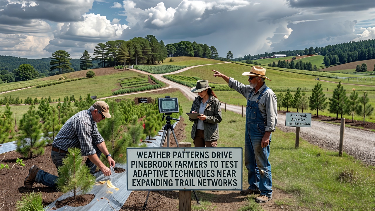 Weather Patterns Drive Pinebrook Farmers to Test Adaptive Techniques Near Expanding Trail Networks